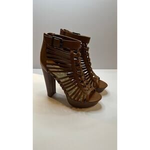 Just Fab Tan Heels